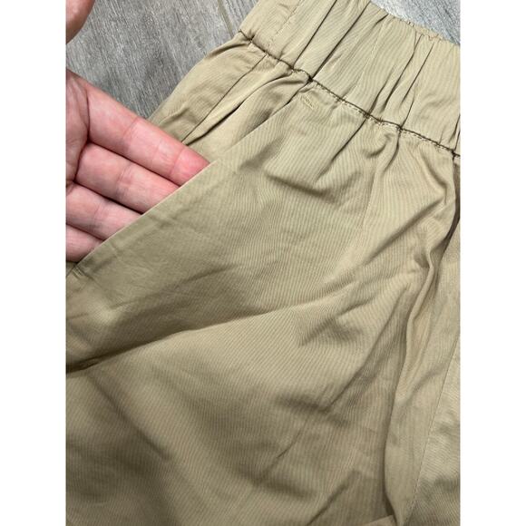 Everlane Womens Khaki Elastic Waist High Rise The Easy Chino Shorts Size X-Small - Picture 3 of 9